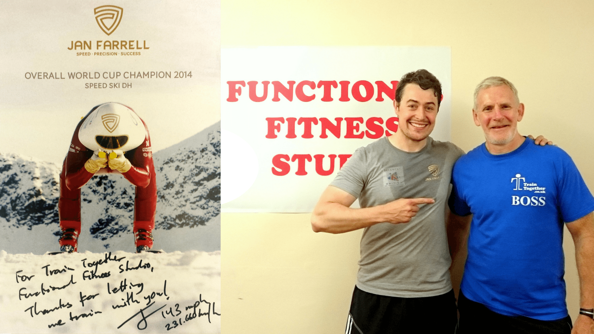 Jan Farrell, Speed Skiing Champion, Joins Train Together!